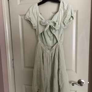 Green Tied Dress